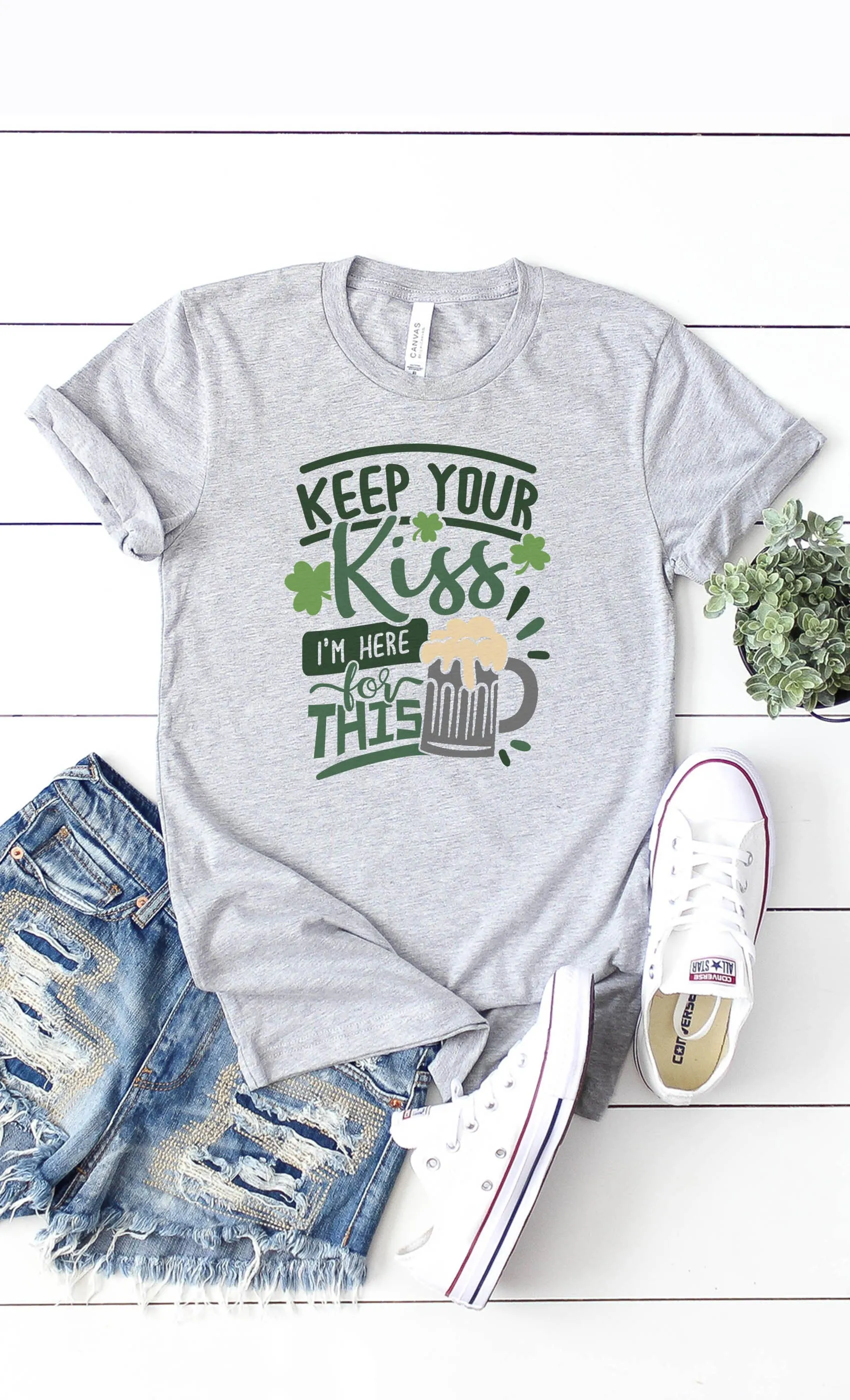 Here For The Beer Graphic Tee