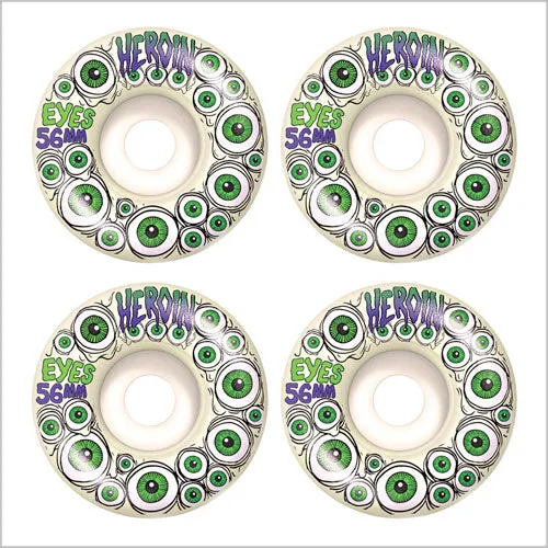 Heroin Glow in the Dark Eyes Wheels - 56mm