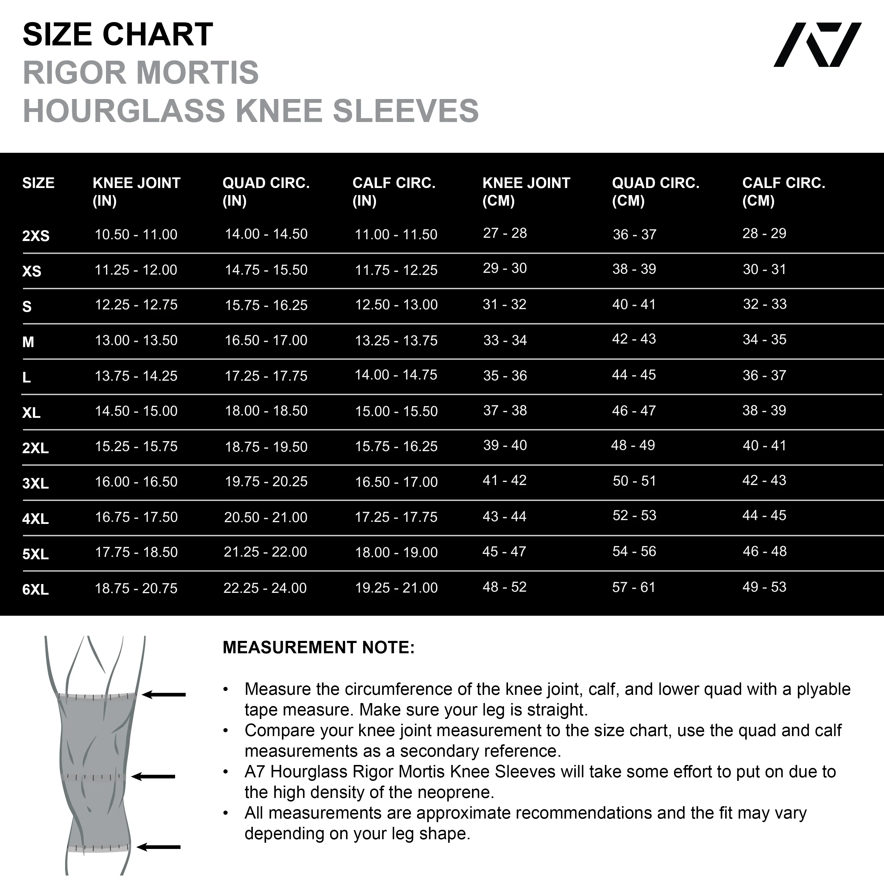 Hourglass Knee Sleeves - IPF Approved - Shadow Stone