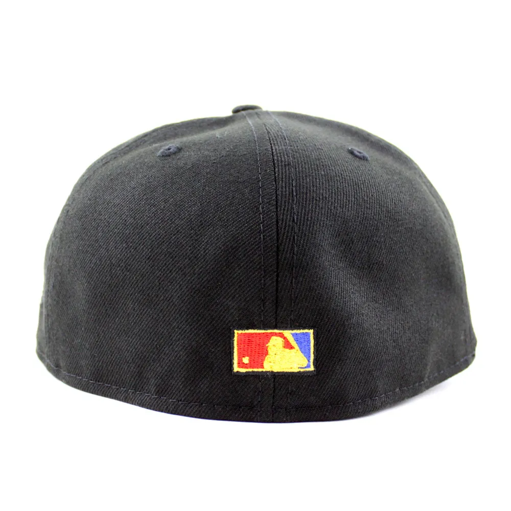 Houston Astros 50TH ANNIVERSARY New Era 59Fifty Fitted Hat (Black Royal Red Under Brim)