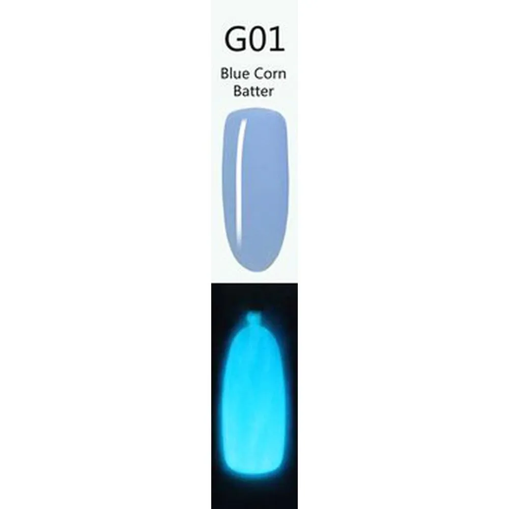 iGel LB Glow-in-the-Dark Gel Color - #G01 Blue Corn Batter / 0.6 oz.