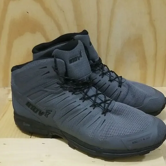 Inov8 Men's Roclite G 345 Grey/Black Waterproof Hiking Boots Size 15