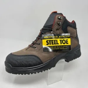 Iron Age Dozer Steel Toe New Leather Work Boots Brown Black Mens 13 S1228-1251