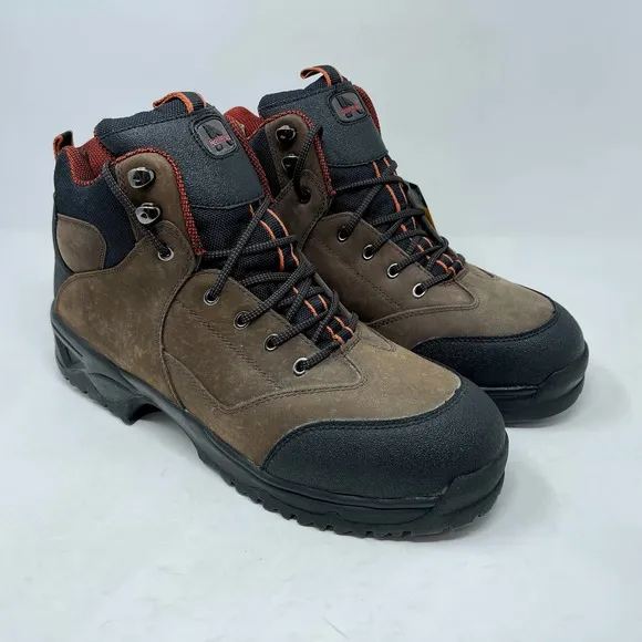 Iron Age Dozer Steel Toe New Leather Work Boots Brown Black Mens 13 S1228-1251