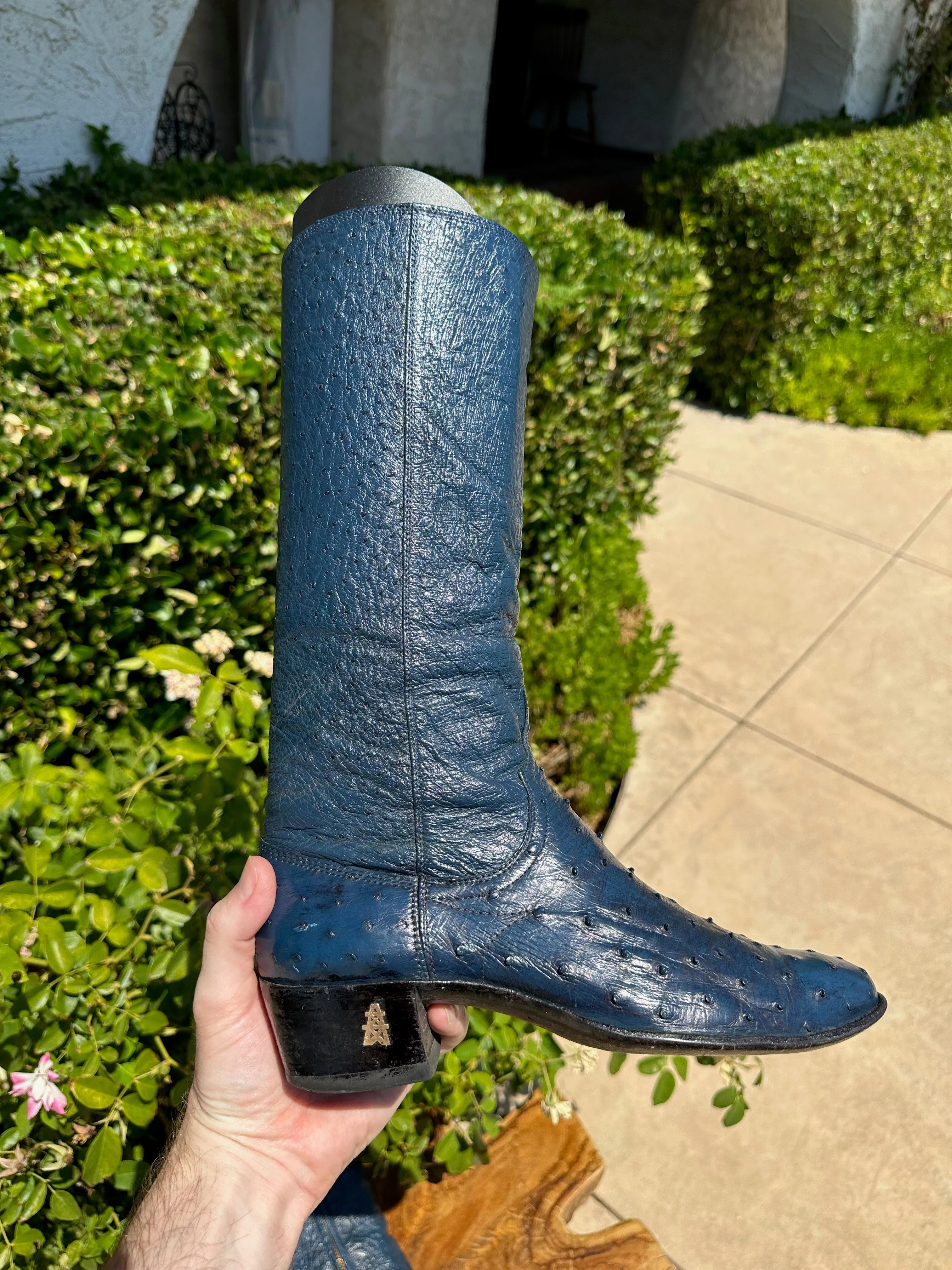 James Leddy Custom Full Quill Top and Bottom Cowgirl Boots size 7 B