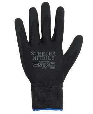 JB's WATERPROOF DBL LATEX COATED GLOVE 5PK GREY/BLACK