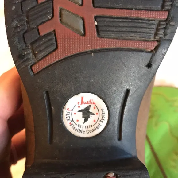 Justin Gypsy Kid's Round Toe Rubber Sole Boot Size 2