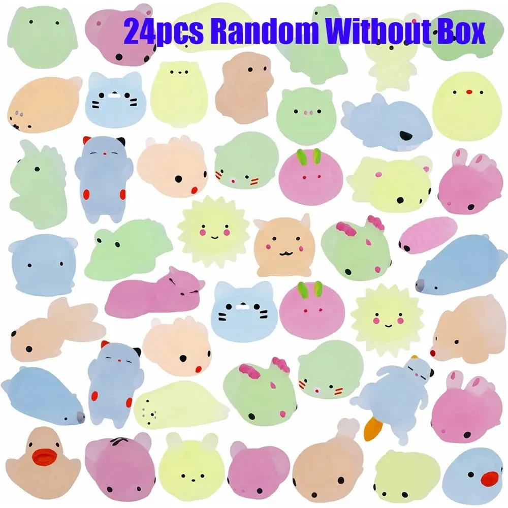 Kawaii Glow-in-the-Dark Animal Squishiest - 12/36PCS Party Favors