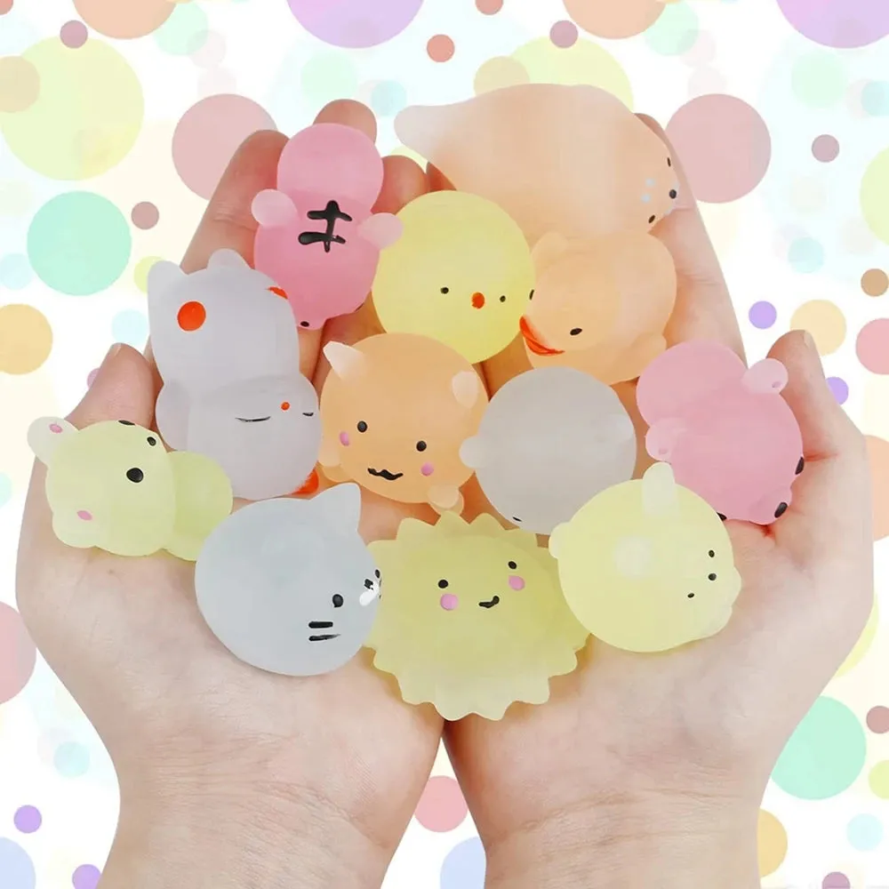Kawaii Glow-in-the-Dark Animal Squishiest - 12/36PCS Party Favors