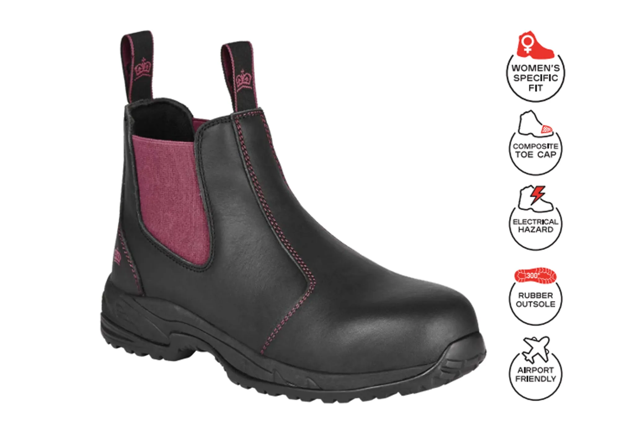 King Gee Womens Tradie Pull Up Work Boots