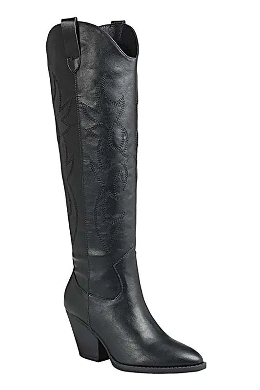 Knee High Cowboy Western Boots