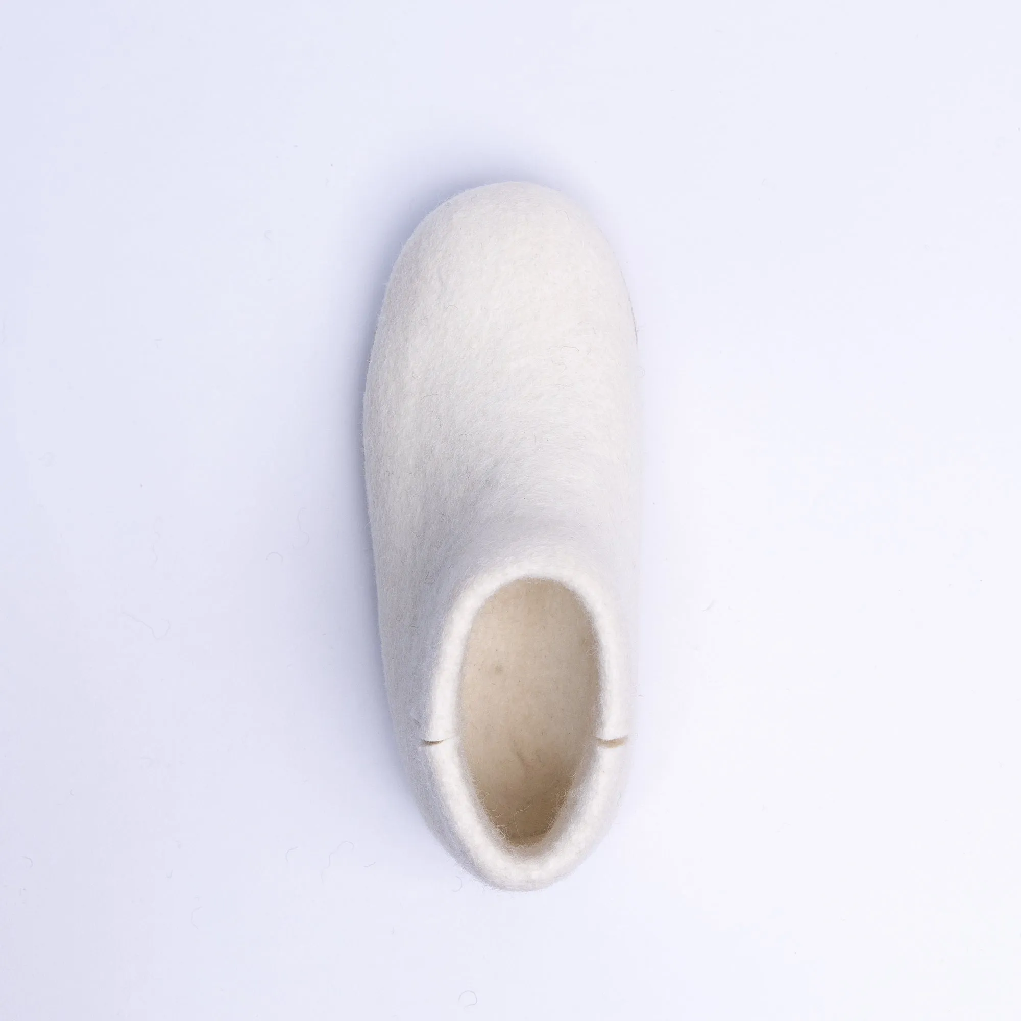 KUUMA – Unisex Handmade Felt Boots Neutral Cream, Cozy Gift for Parents
