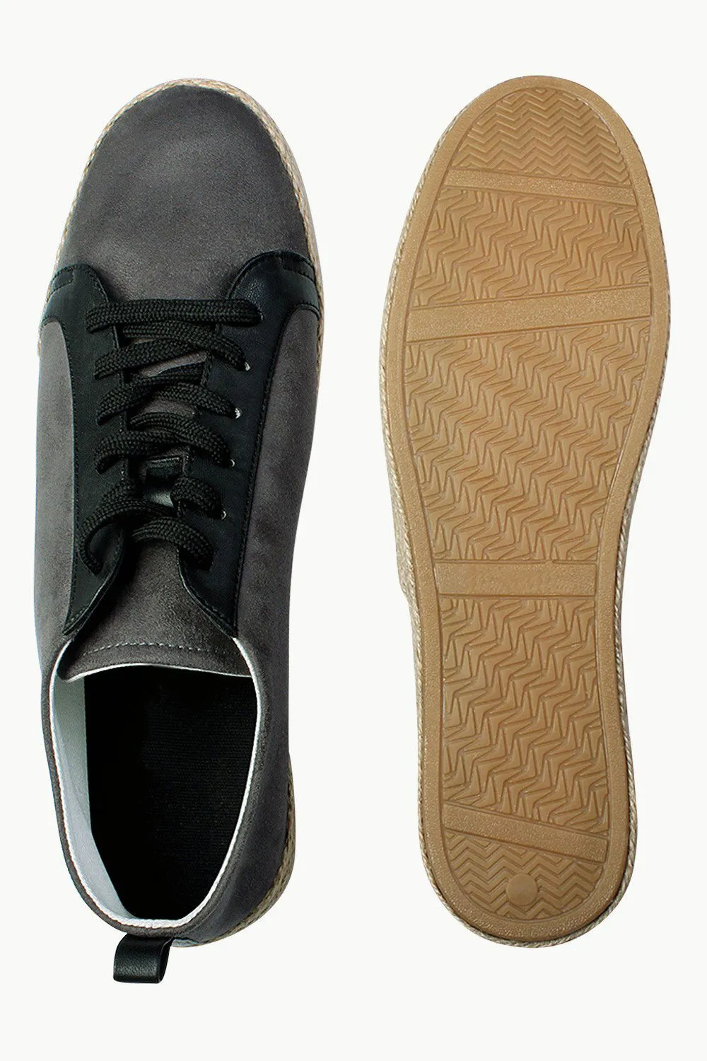 Lace-Up Suede Espadrilles
