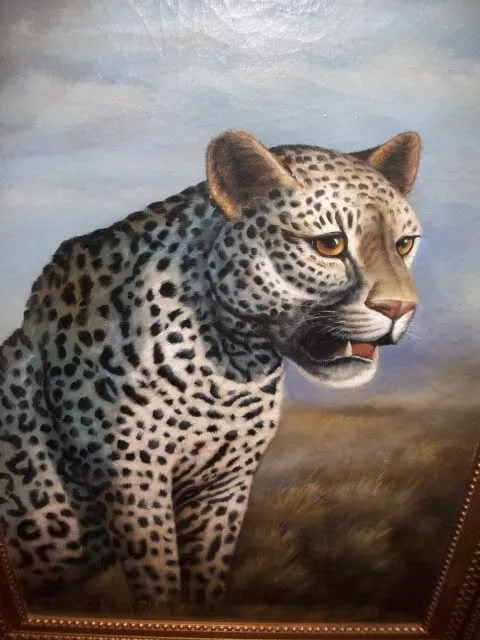 Leopard Oil Painting