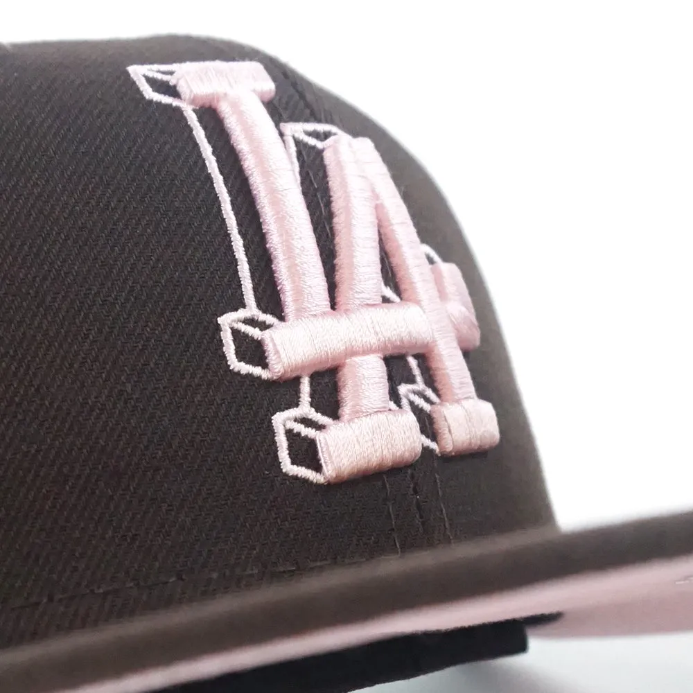 Los Angeles Dodgers 50th Anniversary New Era 59Fifty Fitted Hat (Burnt Wood Pink Under Brim)