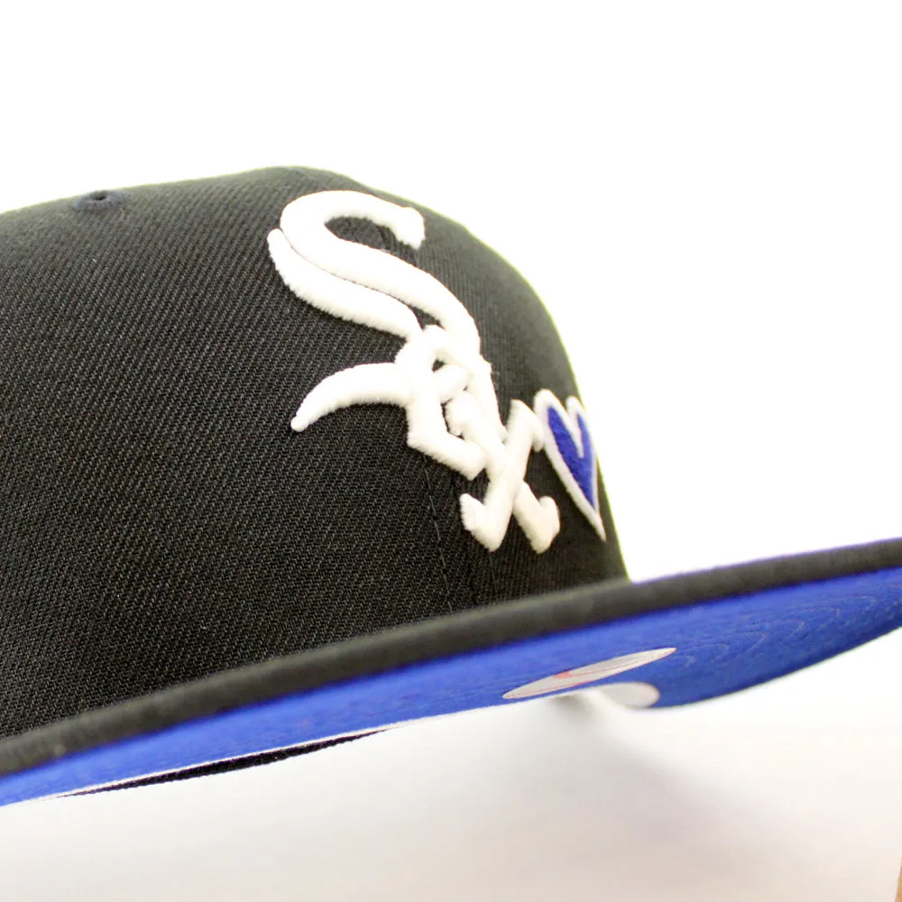 Love Chicago White Sox 2003 All-Star Game New Era Fitted 59Fifty Hat (GITD Black Royal Blue Under Brim)