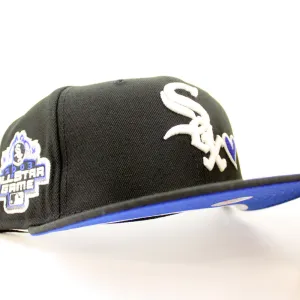 Love Chicago White Sox 2003 All-Star Game New Era Fitted 59Fifty Hat (GITD Black Royal Blue Under Brim)