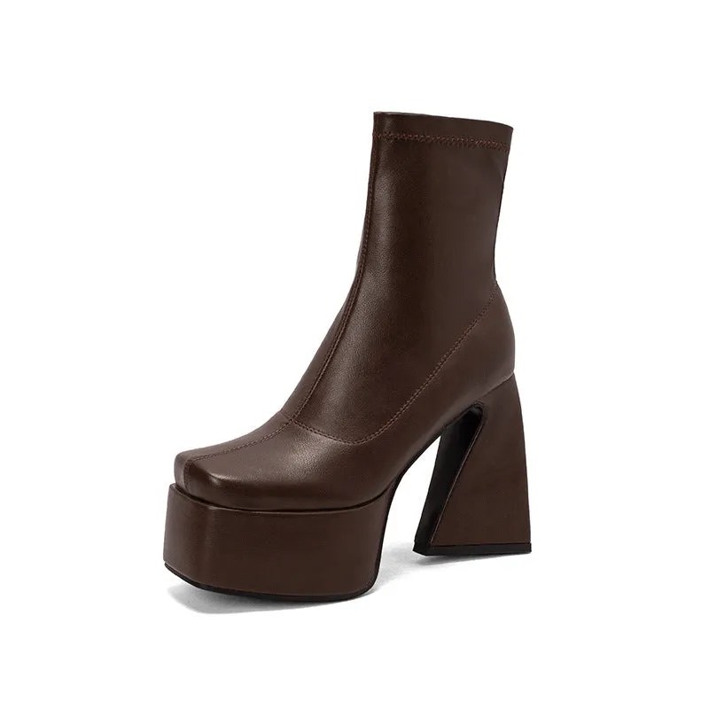 Low Top Square Toe Boots