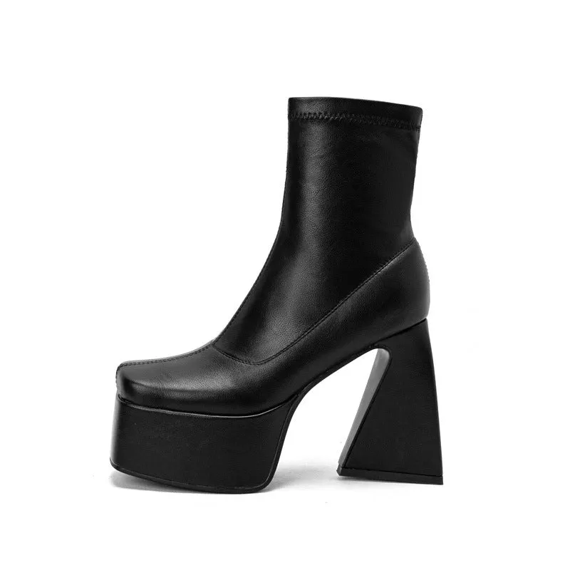 Low Top Square Toe Boots