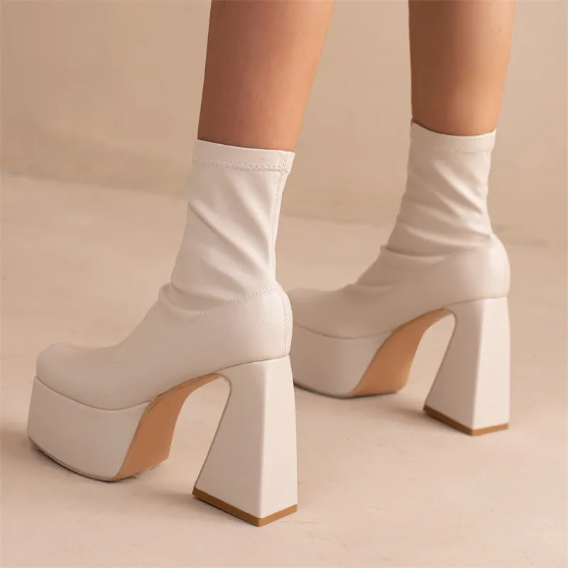 Low Top Square Toe Boots