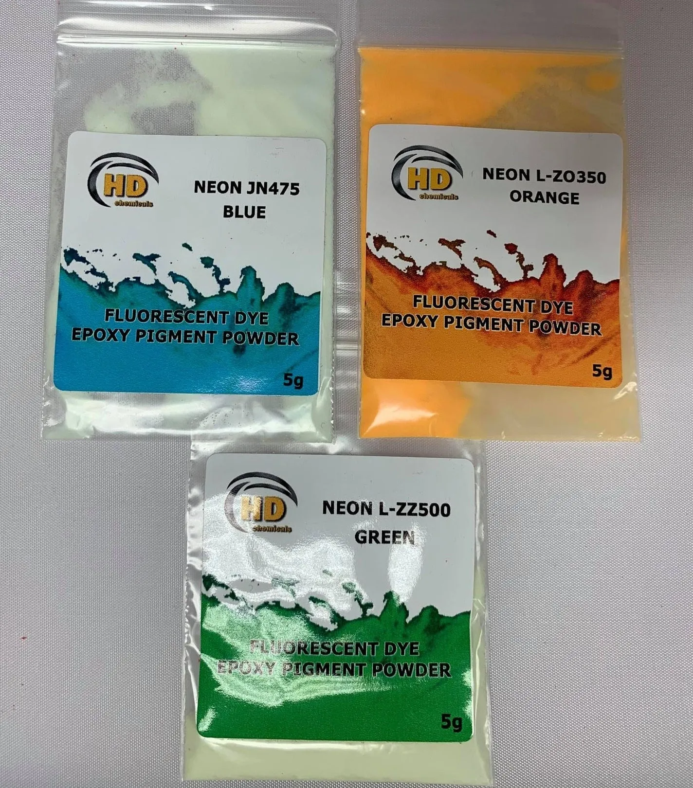 Luminescent Glow in Dark Powder Pigments