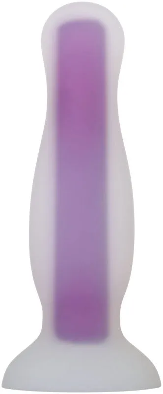 Luminous Glow-in-the-Dark Butt Plug - Medium - Purple