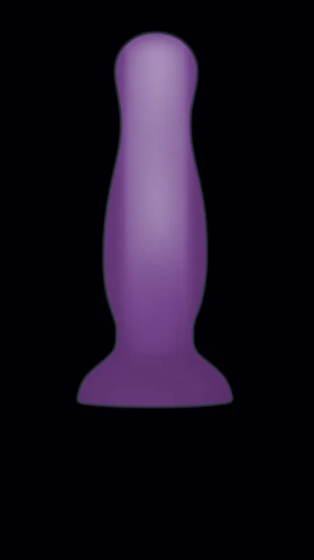 Luminous Glow-in-the-Dark Butt Plug - Medium - Purple