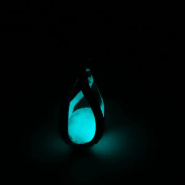 Luminous Water Drop Stone Beads Charm Necklace