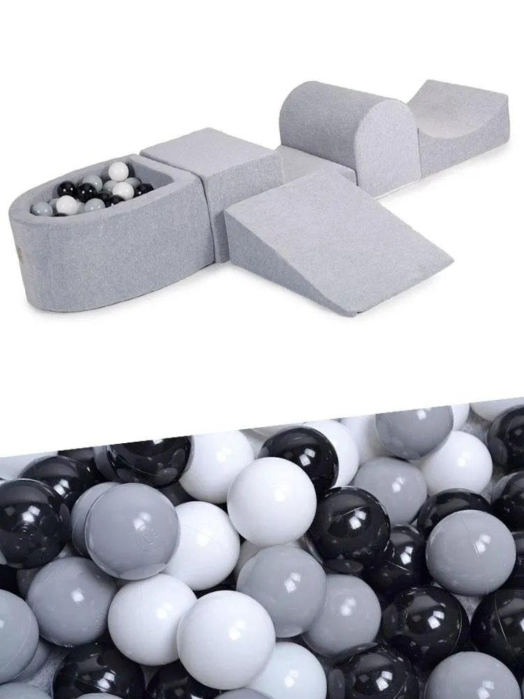 Luxury Foam Soft Play Set 5 Piece And Balls For Toddlers By MeowBaby