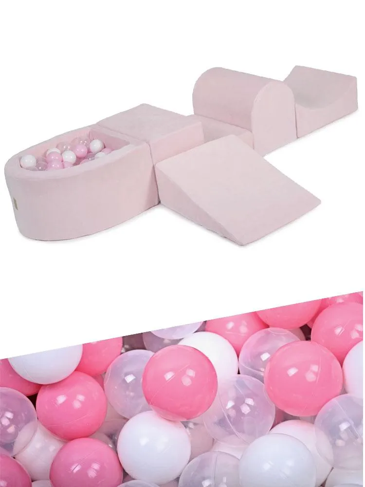 Luxury Foam Soft Play Set 5 Piece And Balls For Toddlers By MeowBaby