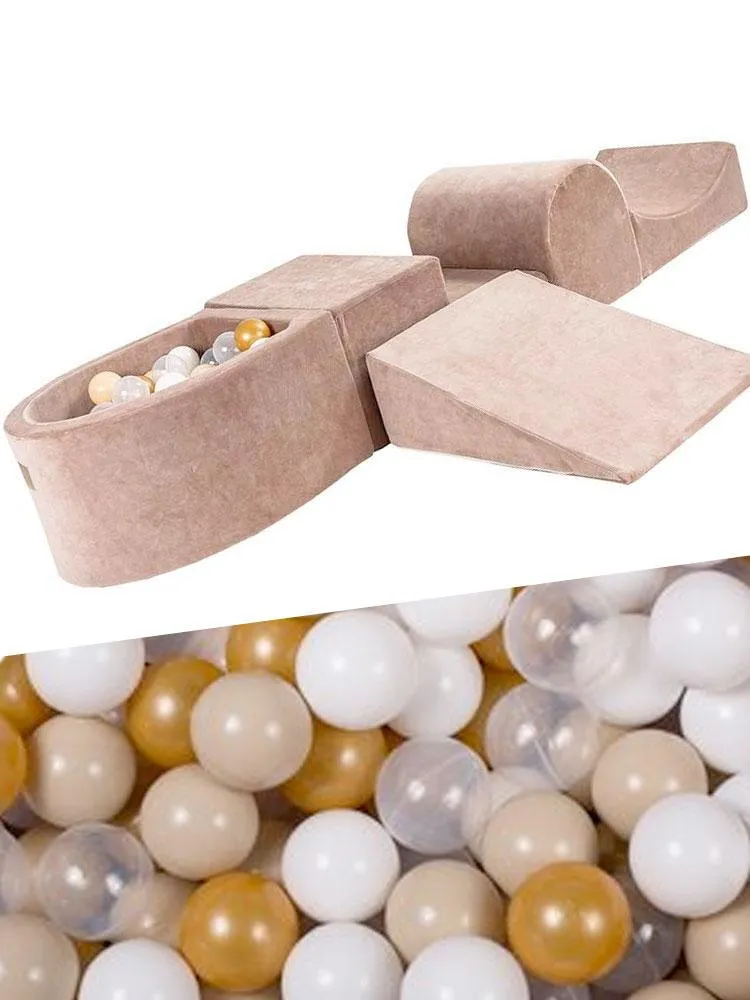 Luxury Foam Soft Play Set 5 Piece And Balls For Toddlers By MeowBaby