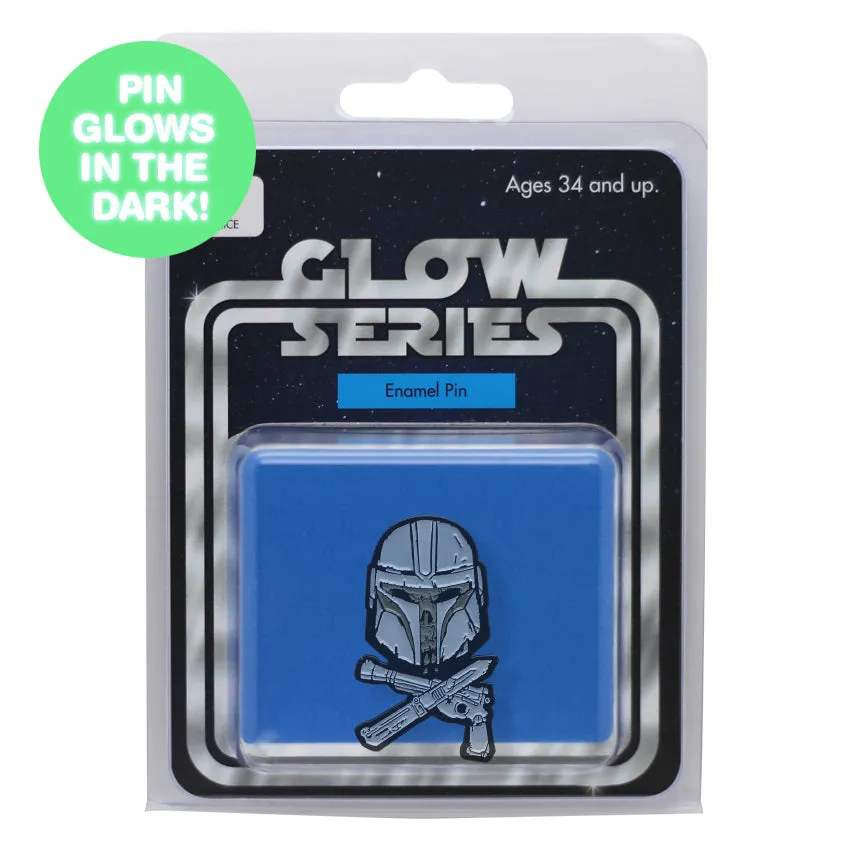 Mando & Crossbones GLOW SERIES Enamel Pin
