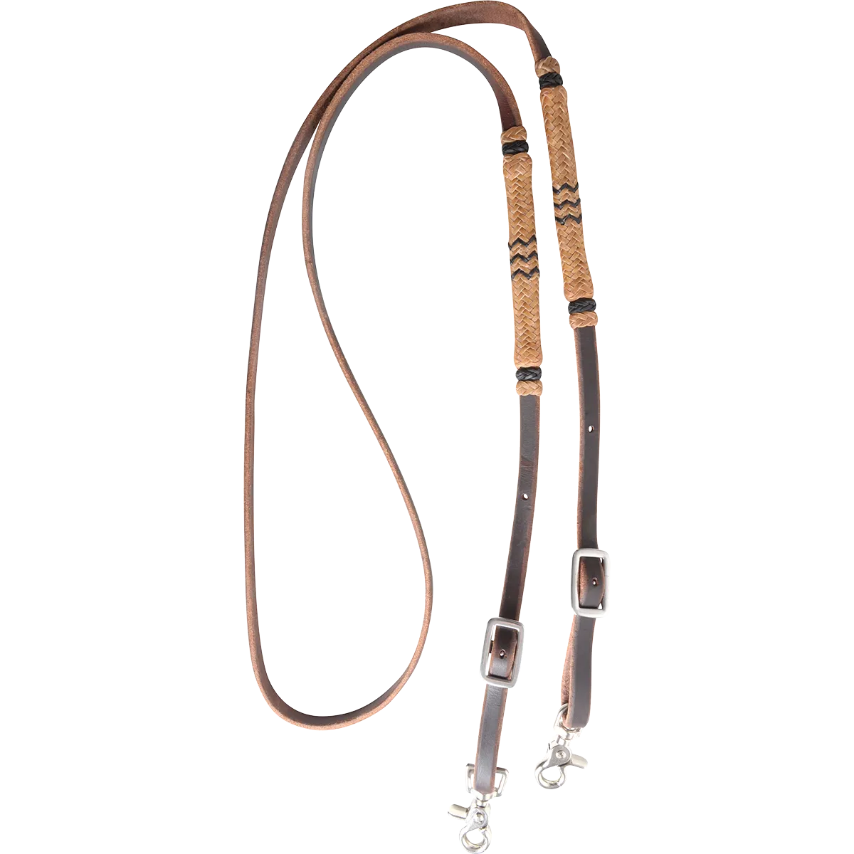 MARTIN 1/2" HARNESS ROPING REIN WITH RAWHIDE KNOTS