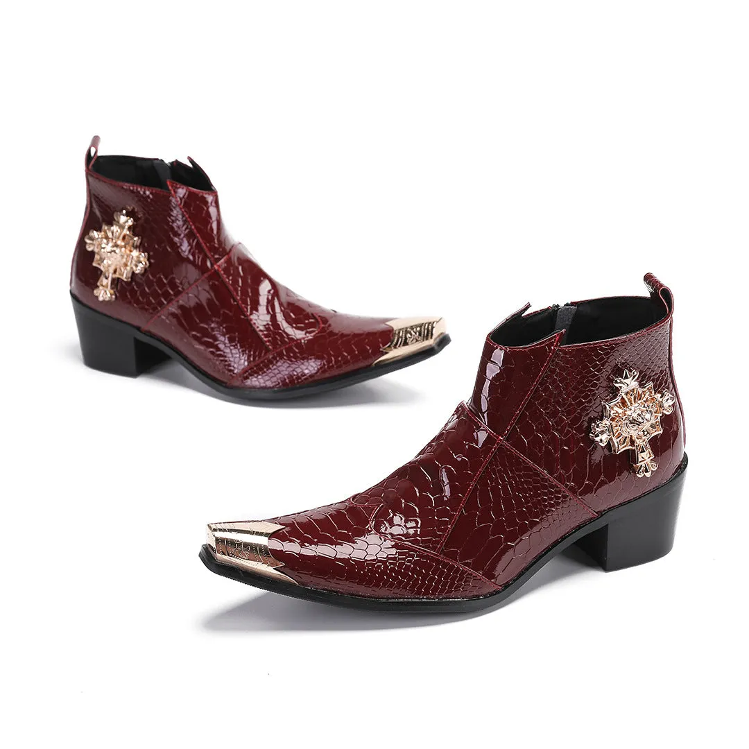 Martin boots men's 2024 new summer red British wind locomotive tooling boots high-top soft leather waterproof casual leather boots