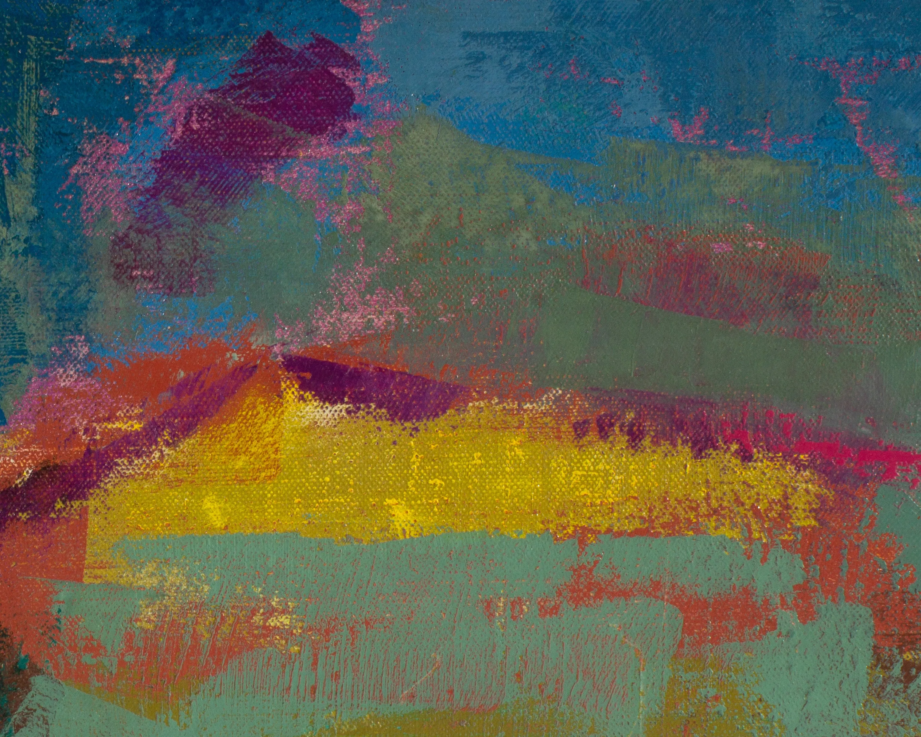 Martin Friedman Signed “Of Time and Space” Oil on Canvas Abstract Painting