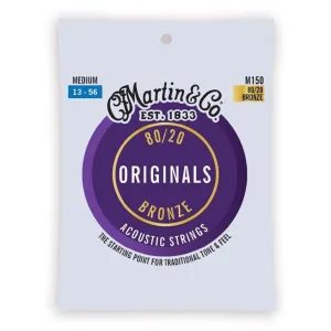 Martin M150 Originals 80-20 Bronze Acoustic Guitar Set 13-56