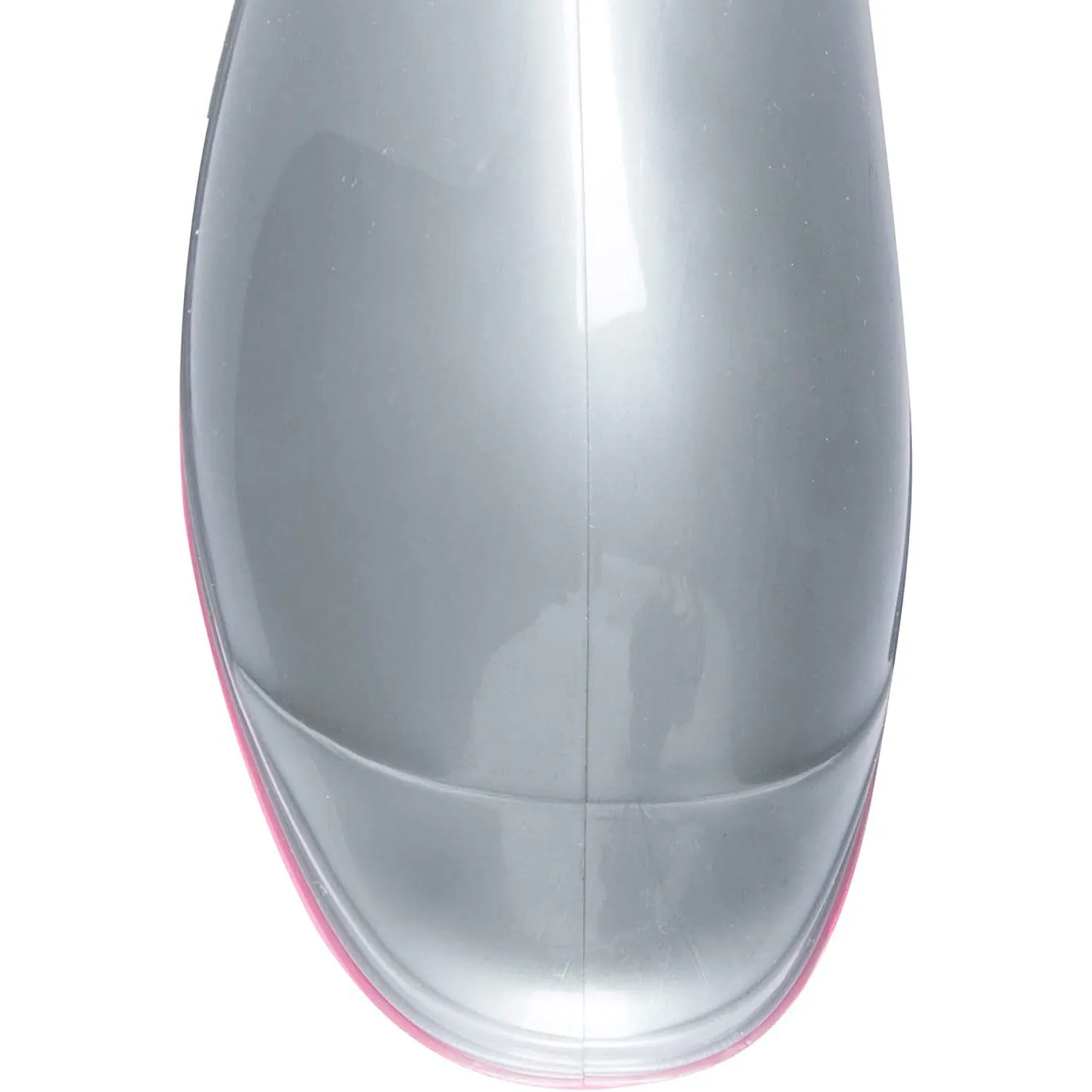 Matte Silver Glitter Rubber Waterproof Tall Rain Boots