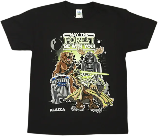 May the Forest Be With You Alaska Kid's T-shirt