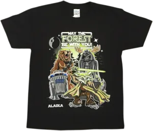 May the Forest Be With You Alaska Kid's T-shirt