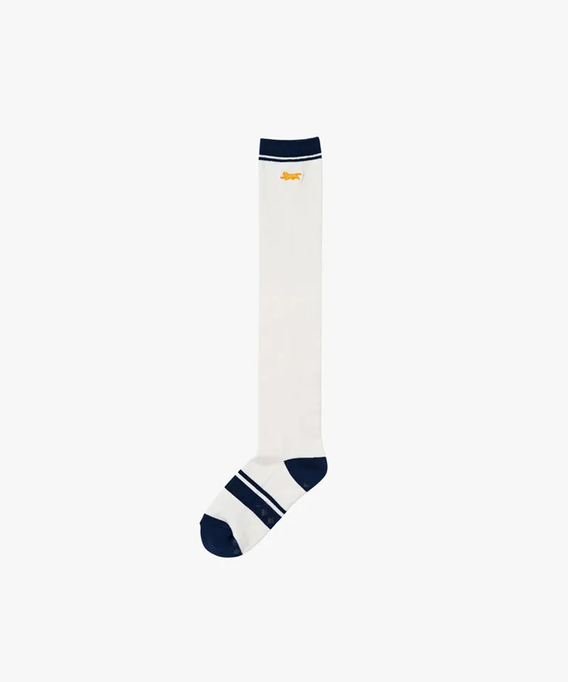 MCC Migo Stripe Knee Socks - Off-White