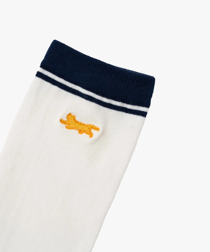 MCC Migo Stripe Knee Socks - Off-White