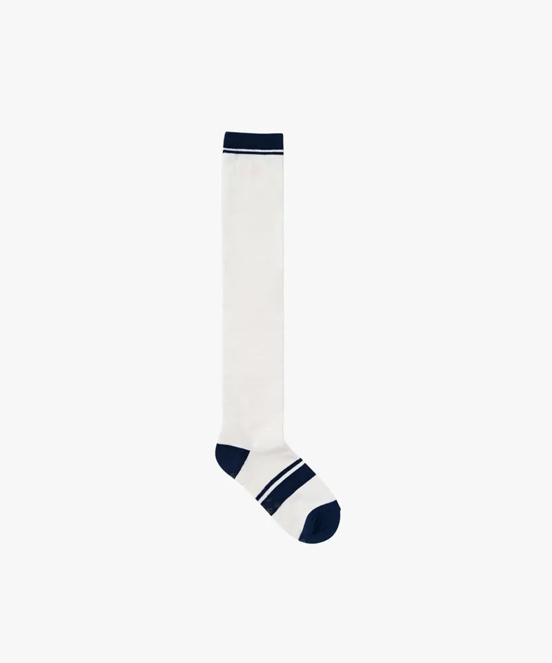 MCC Migo Stripe Knee Socks - Off-White