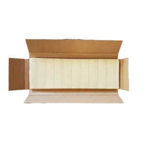 Medium Beeswax Foundation - Wired With Hooks - 5 5/8-inch