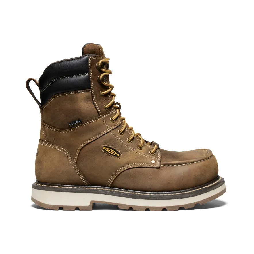 Men's Cincinnati 8" Waterproof 90° Heel Boot (Carbon-Fiber Toe) (Wide)