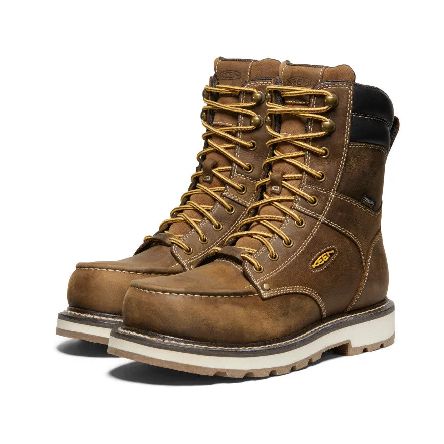 Men's Cincinnati 8" Waterproof 90° Heel Boot (Carbon-Fiber Toe) (Wide)