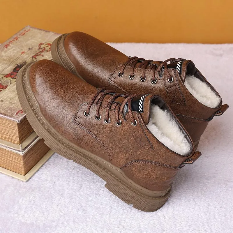 Men's Martin Boots Comfortable Casual Waterproof Snow Boots