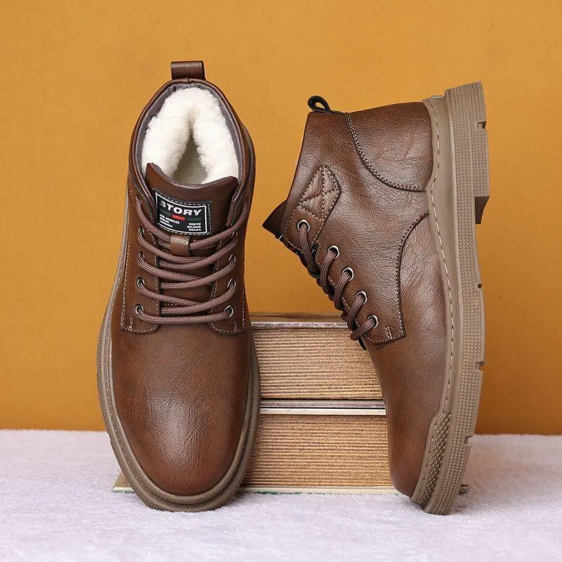 Men's Martin Boots Comfortable Casual Waterproof Snow Boots