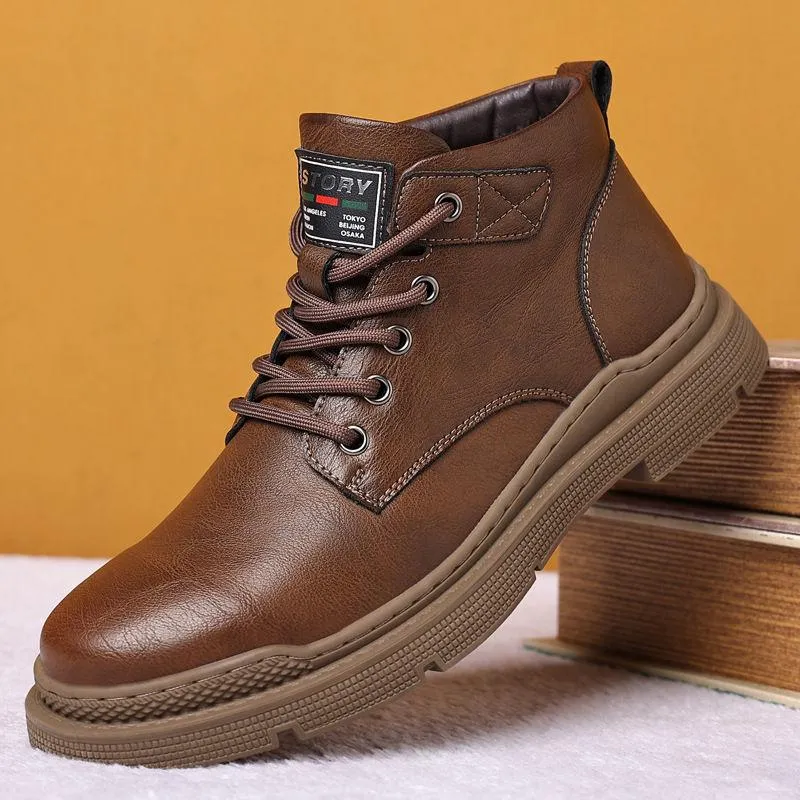 Men's Martin Boots Comfortable Casual Waterproof Snow Boots