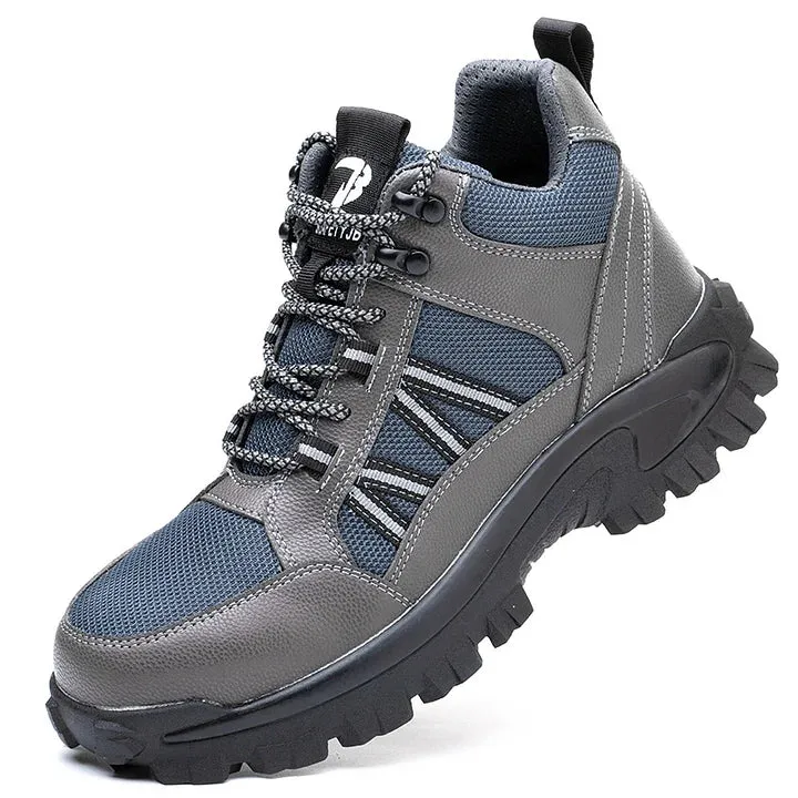 Men's Steel Toe Work Boots – Waterproof & Anti-Slip Hiking Safety Boots