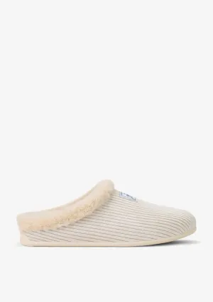Mercredy Slipper Cord White